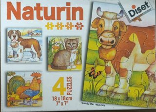 Set 4 Puzzles Infantiles Naturin Diset