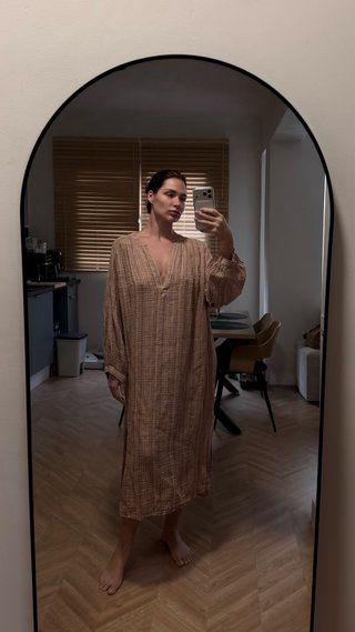 Vestido de lino Massimo Dutti