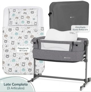 Cuna Colecho Kinderkraft 2 en 1, almohada, sabanas