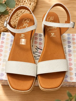 Sandalias Oh! My Sandals Blancas Talla 42