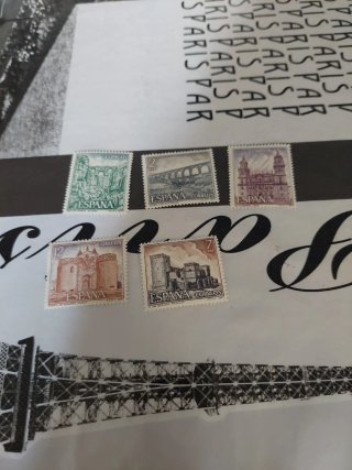 Lote de 5 sellos antiguos de España