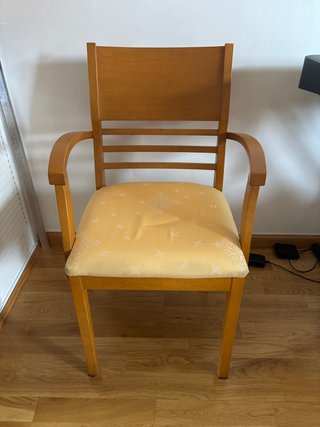 Set de 2 Sillas-Butaca de Madera
