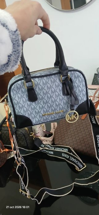 Bolso Michael Kors Negro y Gris