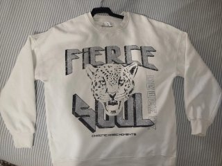 Sudadera Blanca Estampada