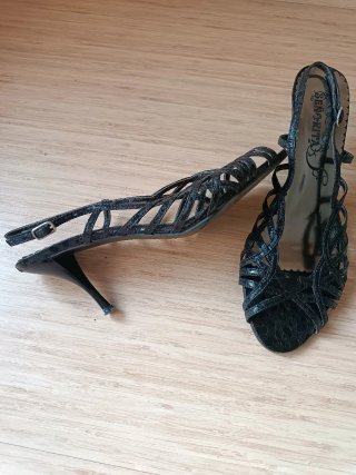 Sandalias de tacón Señorita negras