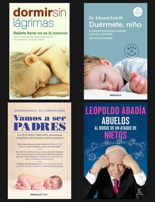Lote 4 libros crianza: sueño infantil y embarazo