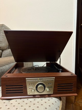 Tocadiscos Sunstech Madera