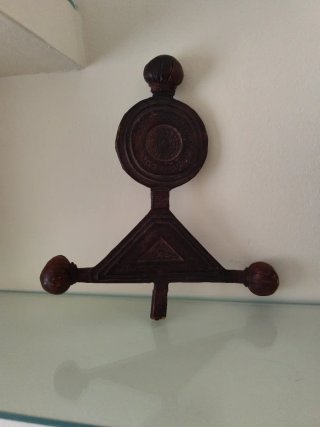Piqueta Decorativa Tuareg de Madera y Cuero