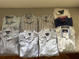 9 Camisas M/L Hombre Massimo Dutti, Dockers,
