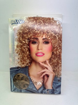 Peluca Rizada Dorada Boland