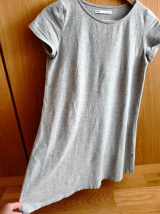 Vestido de Algodón Gris Lefties Talla S
