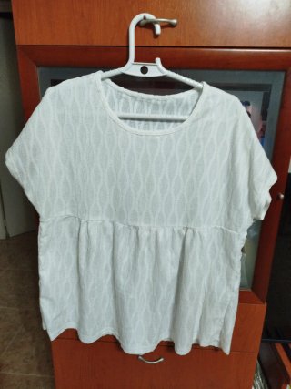 Blusa blanca manga corta