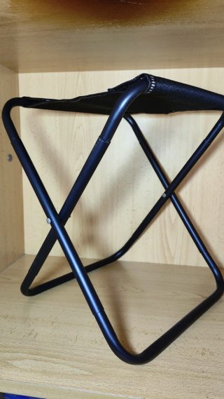 Banqueta Plegable Ligera Negra