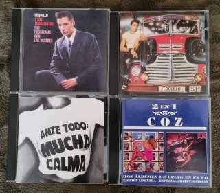 Pack 4 CDs rock español: Loquillo, Siniestro, Coz