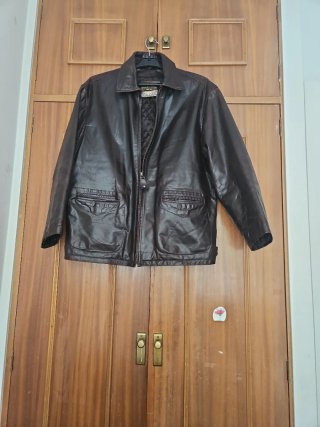Cazadora de cuero Coronel Tapiocca Talla M