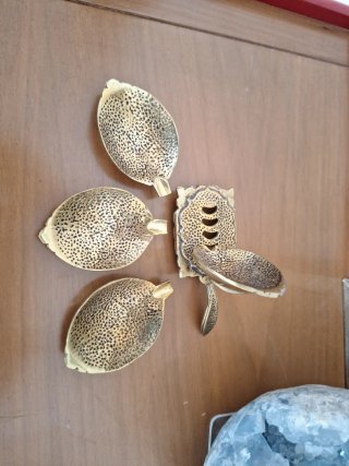 Set de 4 Ceniceros Vintage con Soporte