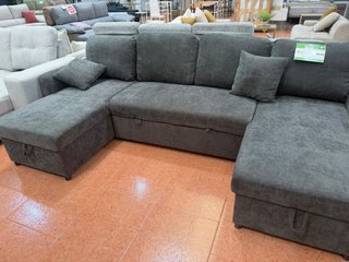 Sofá Chaise Longue Utah con Arcón 286cm