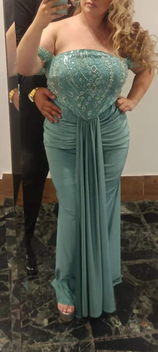 Vestido de fiesta largo bodas gitana