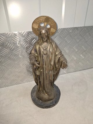 Figura Sagrado Corazón de Jesús en Bronce