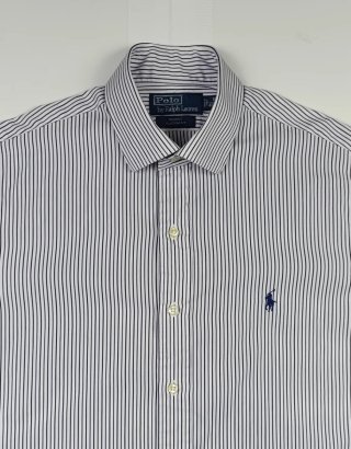 Camisa Polo Ralph Lauren Rayas Azul Blanco Hombre