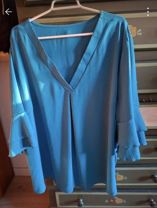 Blusa Azul Talla XXL