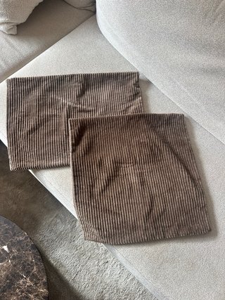 2 Fundas de cojín IKEA ÅSVEIG marrón