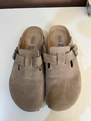 Zuecos Birkenstock Beige Talla 38
