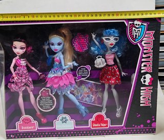 Confezione da 3 Bambole Monster High: Draculaura, Abbey