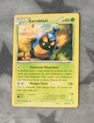 Carta Pokémon Karrablast Nobles Victorias