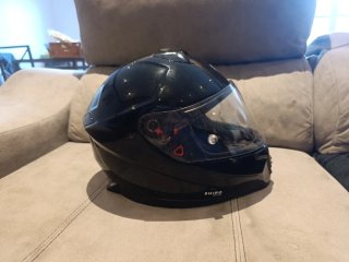 Casco Moto Shiro SH-351 Negro Brillo Talla L