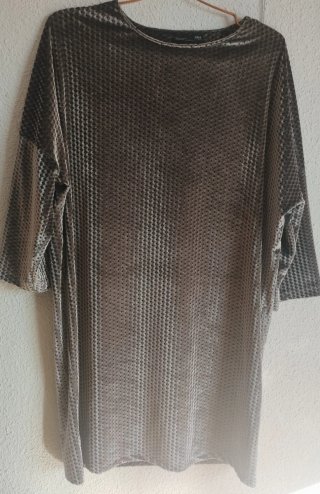 Vestido Zara Gris