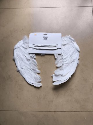 Alas de Plumas Blancas para disfraz