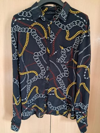 Blusa Zara Estampada Cadenas