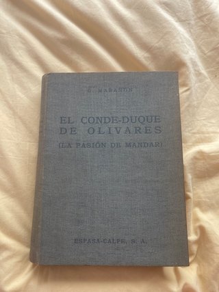 Libro: El Conde Duque de Olivares