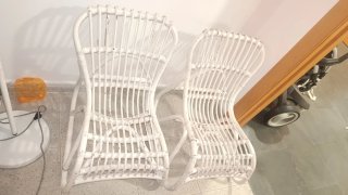 2 Sillas de Terraza Infantiles de Ratán