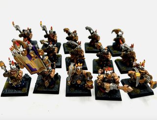 15 Mineros Enanos Warhammer Pintados