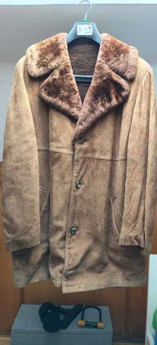 Chaquetón de ante con forro de pelo