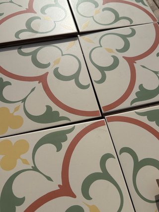 Azulejos de Mosaico con Motivos Florales