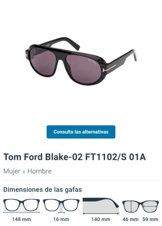 Gafas de sol Tom Ford Unisex