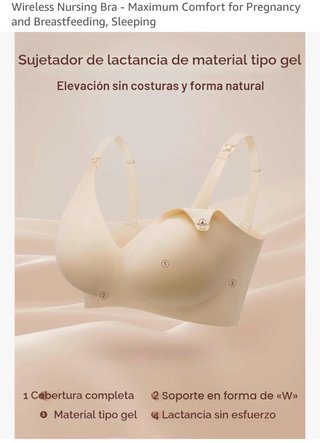 Sujetador de lactancia sin aro