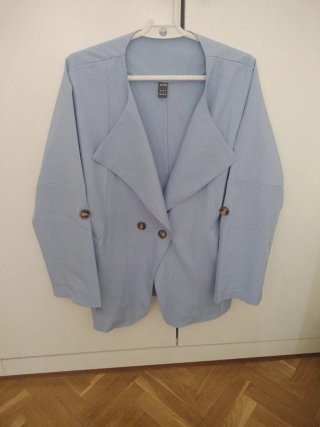 Chaqueta Oversize Azul SHEIN Talla S