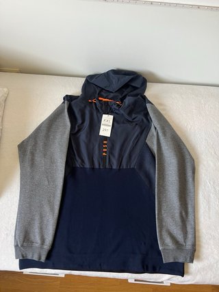Sudadera Tenth Azul y Gris Talla XXL
