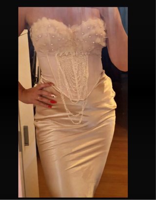 Vestido de fiesta dos piezas