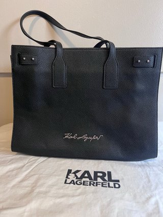 Bolso de Piel Karl Lagerfeld Negro