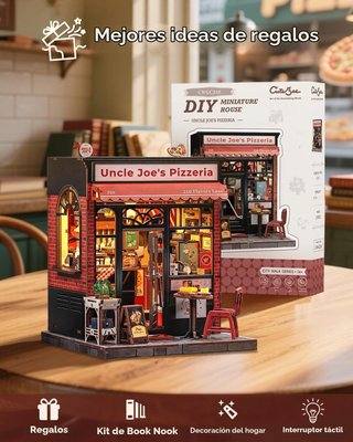 NUEVO - Book Nook Pizzería en Miniatura