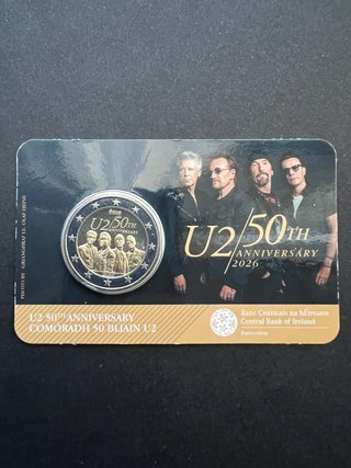 Moneta 2 Euro U2 50th Anniversary 2026