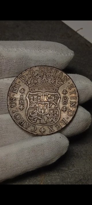 8 Reales Columnario Carlos III Lima 1772
