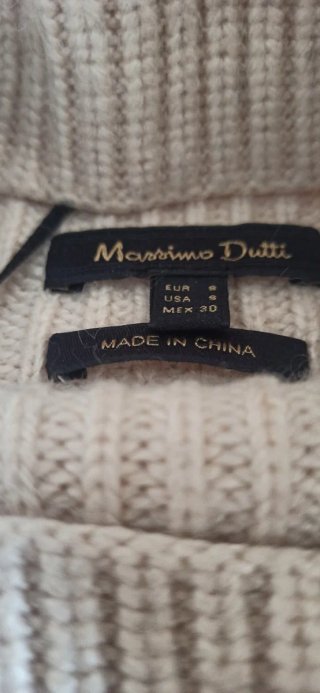 Jersey Massimo Dutti Cuello Cisne Beige