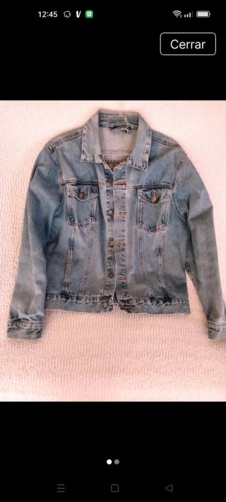 Chaqueta vaquera azul extra grande
