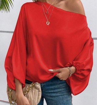 Blusa Roja Elegante